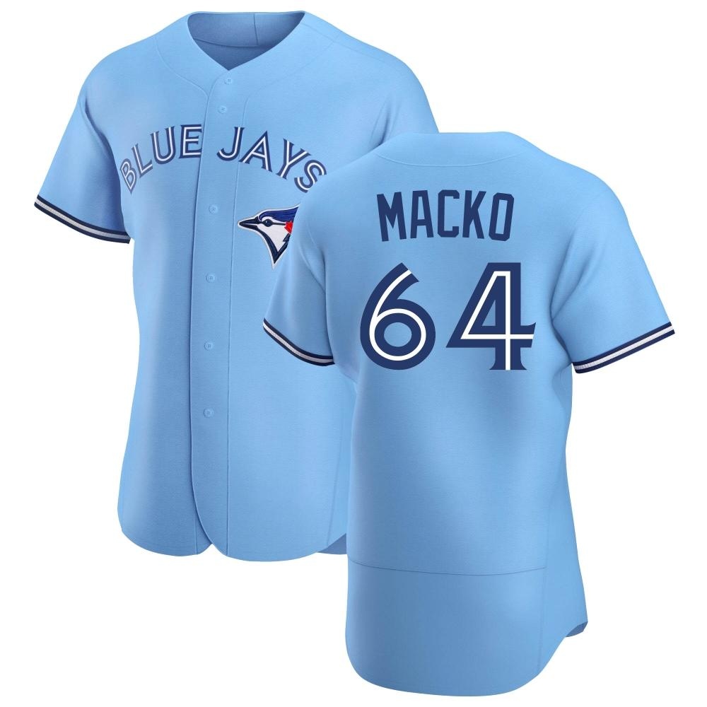 Authentic Toronto Blue Jays Adam Macko Powder Alternate Jersey - Blue Authentic Toronto Blue Jays Adam Macko Powder Alternate Jersey - Blue