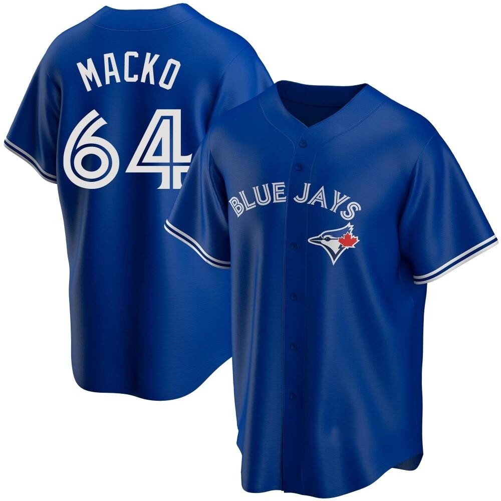 Replica Toronto Blue Jays Adam Macko Alternate Jersey - Royal Replica Toronto Blue Jays Adam Macko Alternate Jersey - Royal