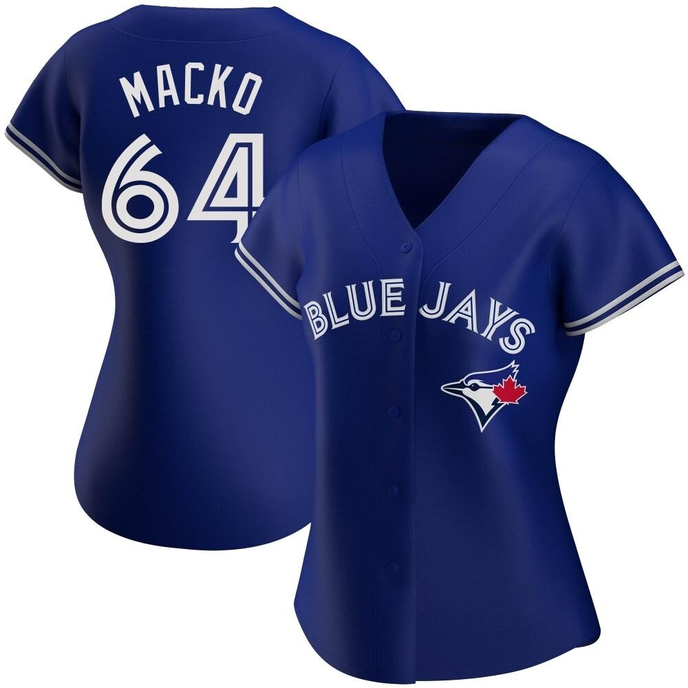Women's Authentic Toronto Blue Jays Adam Macko Alternate Jersey - Royal Women's Authentic Toronto Blue Jays Adam Macko Alternate Jersey - Royal