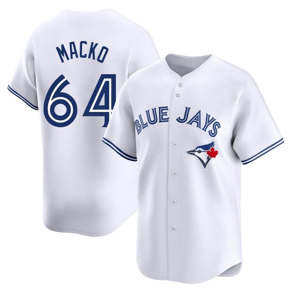 Youth Limited Toronto Blue Jays Adam Macko Home Jersey - White Youth Limited Toronto Blue Jays Adam Macko Home Jersey - White