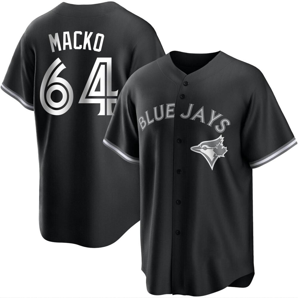 Youth Replica Toronto Blue Jays Adam Macko Black/ Jersey - White Youth Replica Toronto Blue Jays Adam Macko Black/ Jersey - White