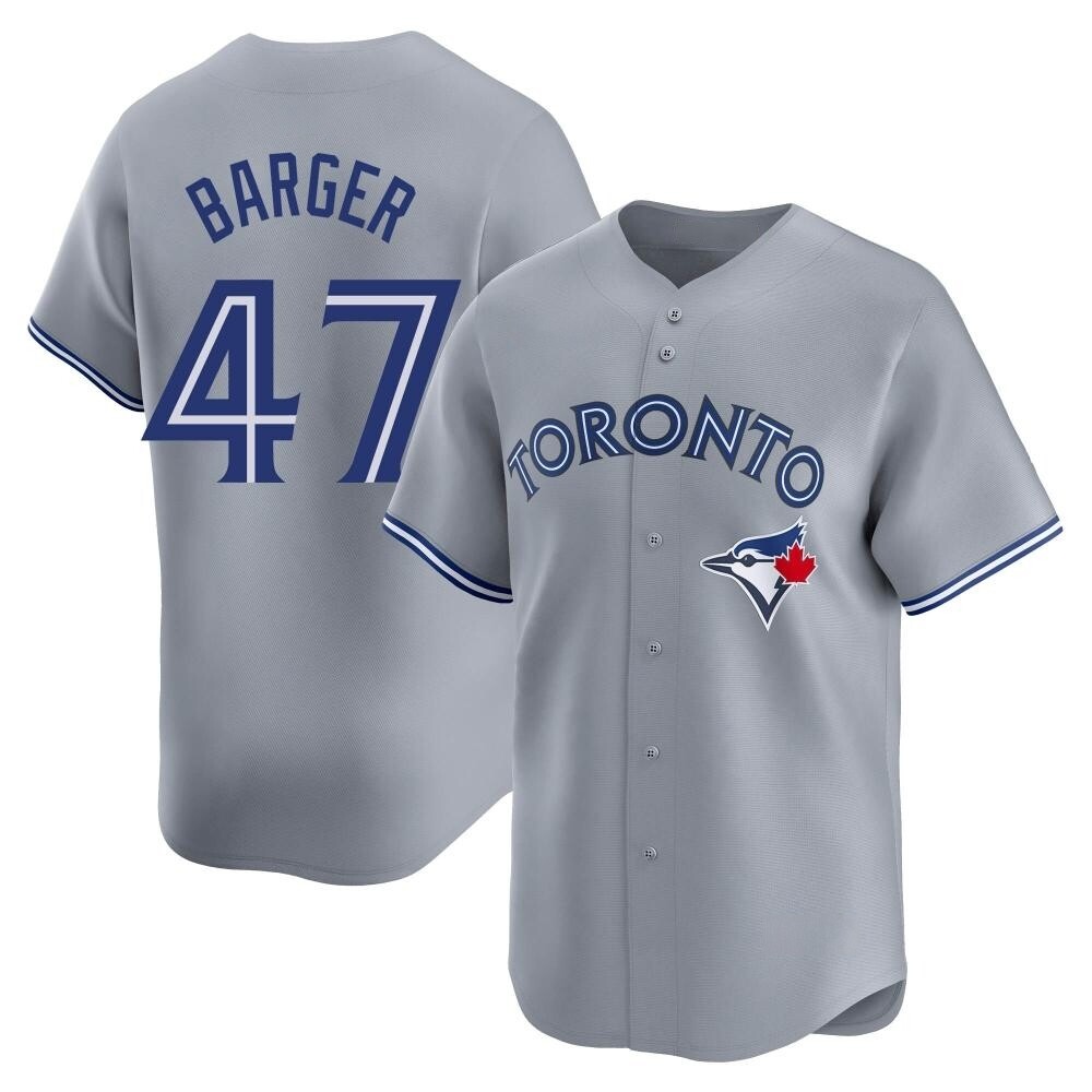 Limited Toronto Blue Jays Addison Barger Away Jersey - Gray Limited Toronto Blue Jays Addison Barger Away Jersey - Gray