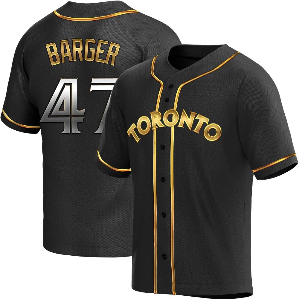 Replica Toronto Blue Jays Addison Barger Alternate Jersey - Black Golden Replica Toronto Blue Jays Addison Barger Alternate Jersey - Black Golden