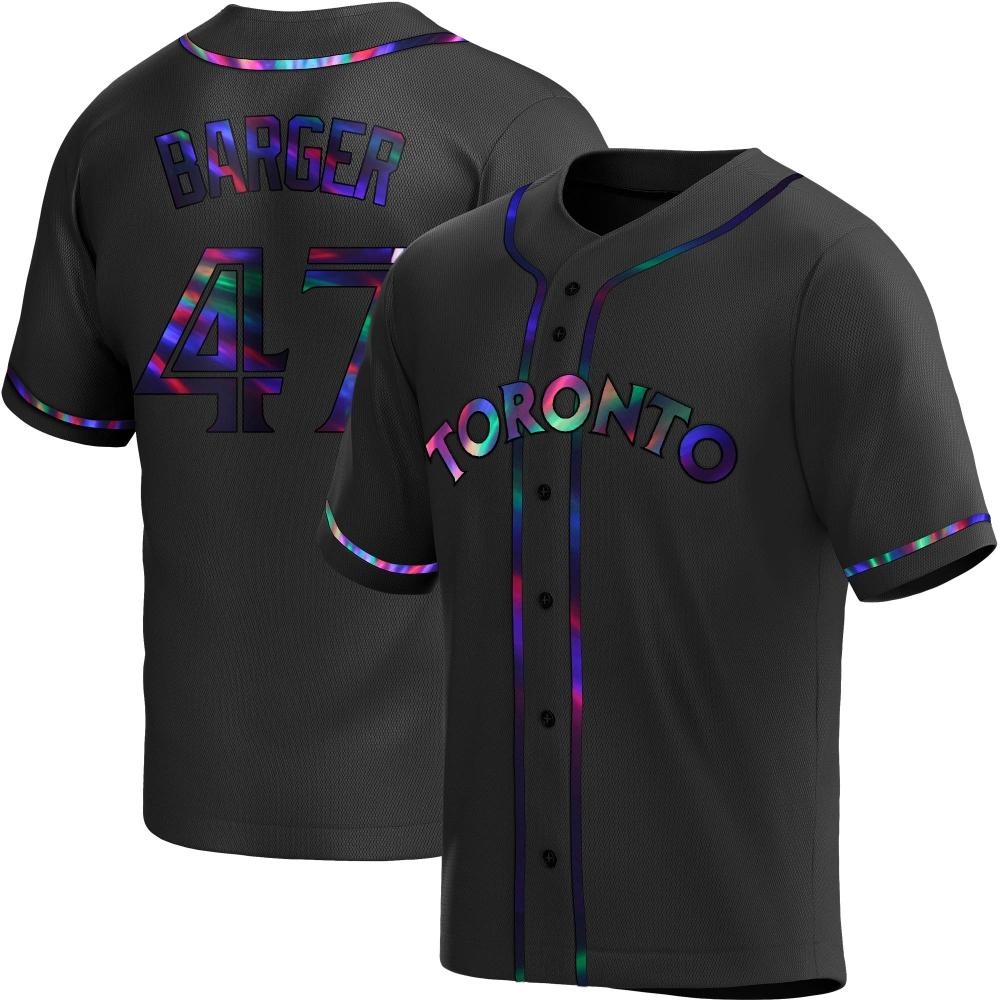 Replica Toronto Blue Jays Addison Barger Alternate Jersey - Black Holographic Replica Toronto Blue Jays Addison Barger Alternate Jersey - Black Holographic