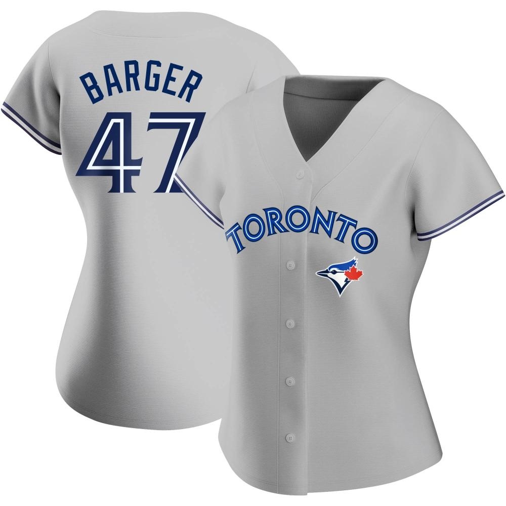 Women's Replica Toronto Blue Jays Addison Barger Road Jersey - Gray Women's Replica Toronto Blue Jays Addison Barger Road Jersey - Gray