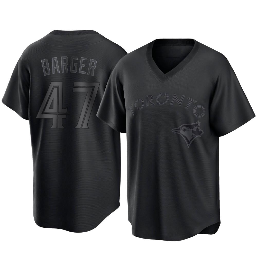 Youth Replica Toronto Blue Jays Addison Barger Pitch Fashion Jersey - Black Youth Replica Toronto Blue Jays Addison Barger Pitch Fashion Jersey - Black