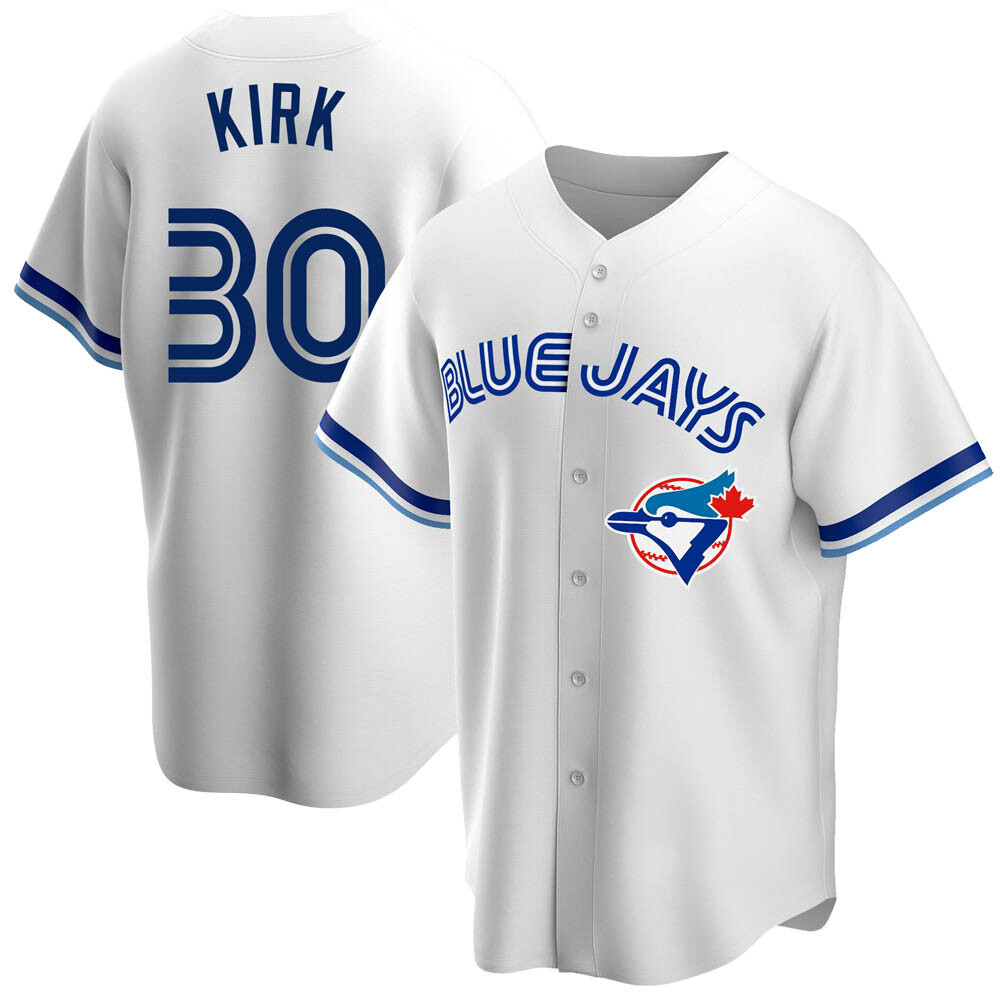 Replica Toronto Blue Jays Alejandro Kirk Home Cooperstown Collection Jersey - White Replica Toronto Blue Jays Alejandro Kirk Home Cooperstown Collection Jersey - White