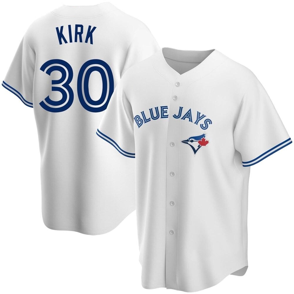 Replica Toronto Blue Jays Alejandro Kirk Home Jersey - White Replica Toronto Blue Jays Alejandro Kirk Home Jersey - White