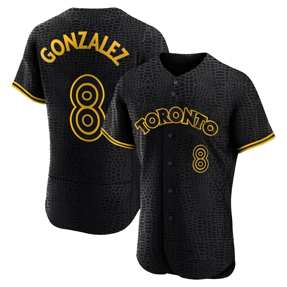 Authentic Toronto Blue Jays Alex Gonzalez Snake Skin City Jersey - Black Authentic Toronto Blue Jays Alex Gonzalez Snake Skin City Jersey - Black