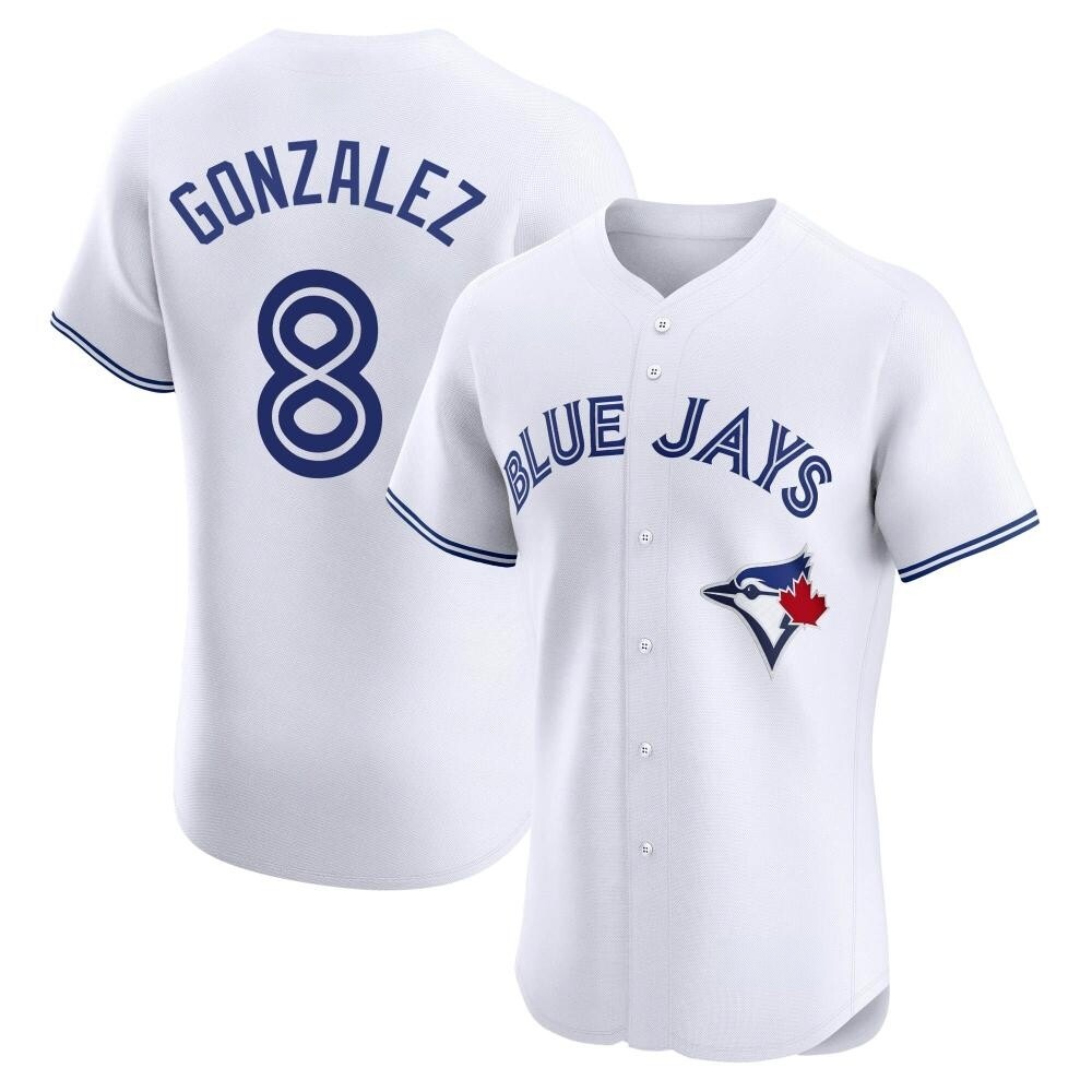 Elite Toronto Blue Jays Alex Gonzalez Home Jersey - White Elite Toronto Blue Jays Alex Gonzalez Home Jersey - White