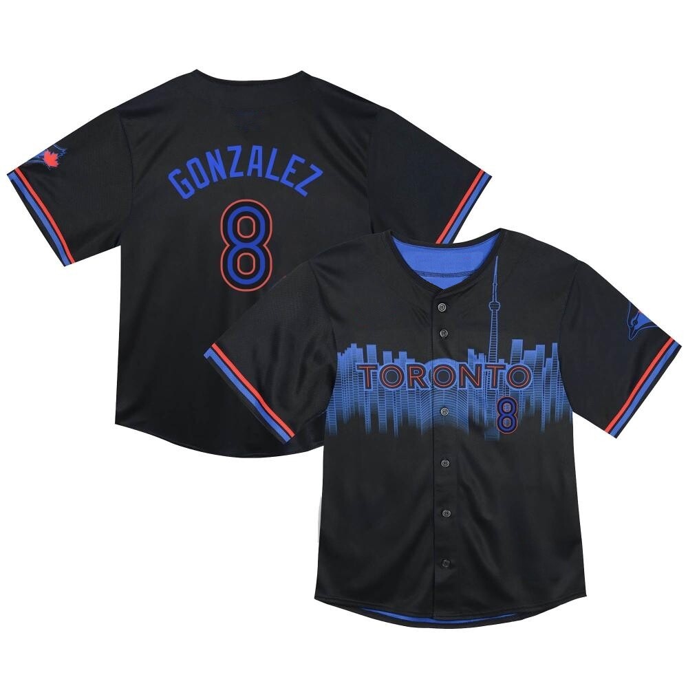 Toddler Limited Toronto Blue Jays Alex Gonzalez 2024 City Connect Jersey - Black Toddler Limited Toronto Blue Jays Alex Gonzalez 2024 City Connect Jersey - Black