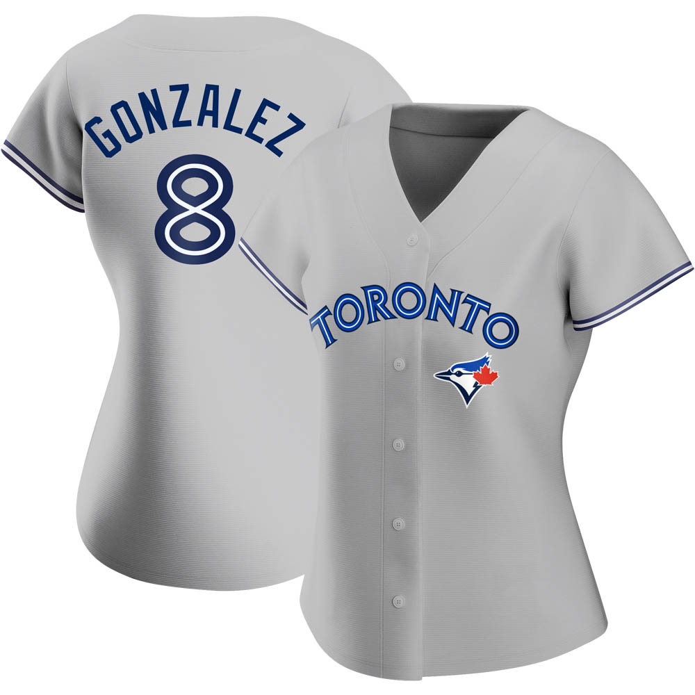 Women's Authentic Toronto Blue Jays Alex Gonzalez Road Jersey - Gray Women's Authentic Toronto Blue Jays Alex Gonzalez Road Jersey - Gray