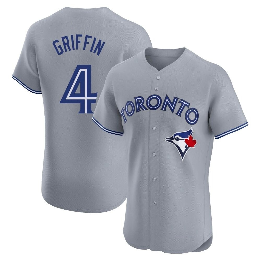 Elite Toronto Blue Jays Alfredo Griffin Road Jersey - Gray Elite Toronto Blue Jays Alfredo Griffin Road Jersey - Gray