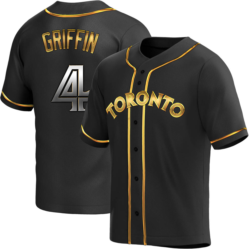 Replica Toronto Blue Jays Alfredo Griffin Alternate Jersey - Black Golden Replica Toronto Blue Jays Alfredo Griffin Alternate Jersey - Black Golden