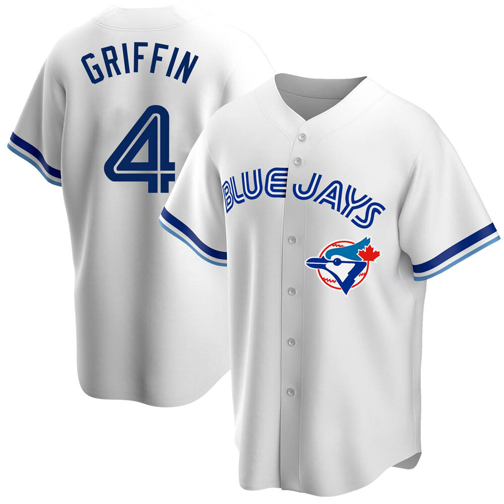 Replica Toronto Blue Jays Alfredo Griffin Home Cooperstown Collection Jersey - White Replica Toronto Blue Jays Alfredo Griffin Home Cooperstown Collection Jersey - White