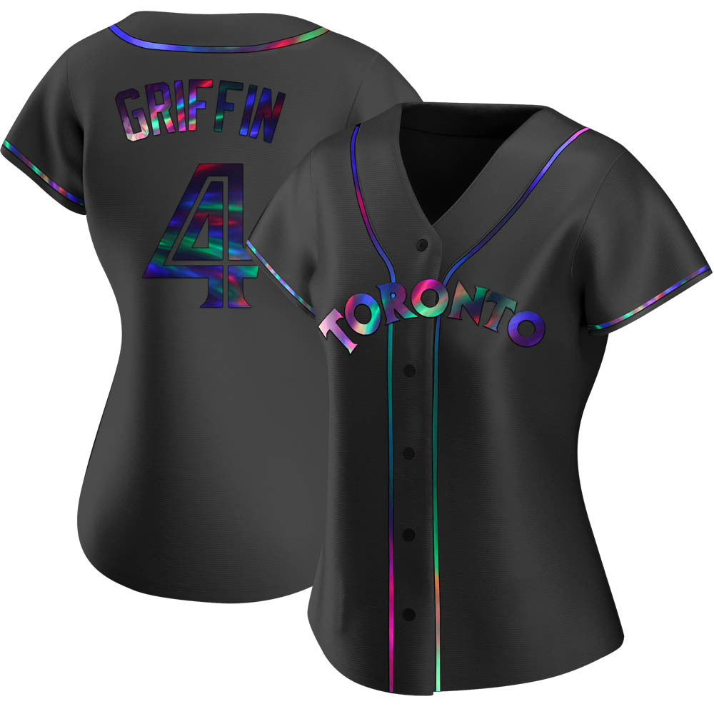 Women's Replica Toronto Blue Jays Alfredo Griffin Alternate Jersey - Black Holographic Women's Replica Toronto Blue Jays Alfredo Griffin Alternate Jersey - Black Holographic