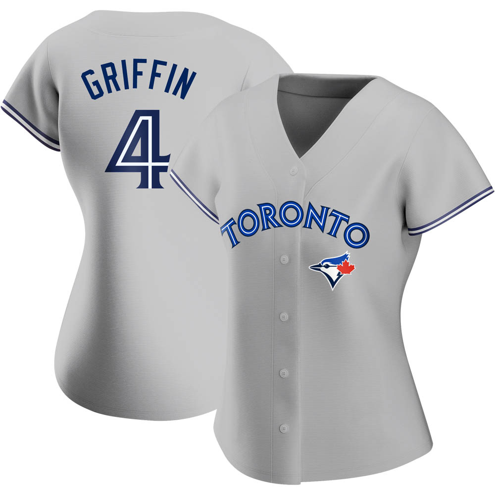 Women's Replica Toronto Blue Jays Alfredo Griffin Road Jersey - Gray Women's Replica Toronto Blue Jays Alfredo Griffin Road Jersey - Gray
