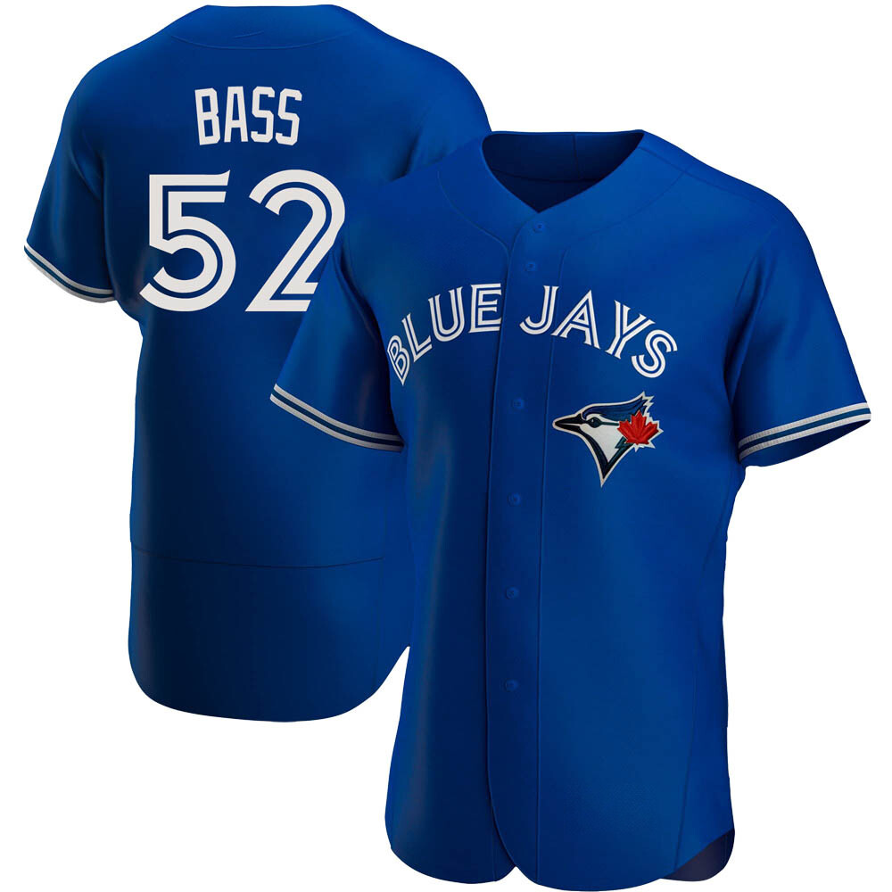 Authentic Toronto Blue Jays Anthony Bass Alternate Jersey - Royal Authentic Toronto Blue Jays Anthony Bass Alternate Jersey - Royal