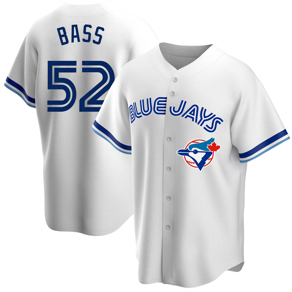 Replica Toronto Blue Jays Anthony Bass Home Cooperstown Collection Jersey - White Replica Toronto Blue Jays Anthony Bass Home Cooperstown Collection Jersey - White