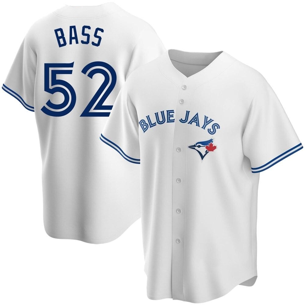 Replica Toronto Blue Jays Anthony Bass Home Jersey - White Replica Toronto Blue Jays Anthony Bass Home Jersey - White