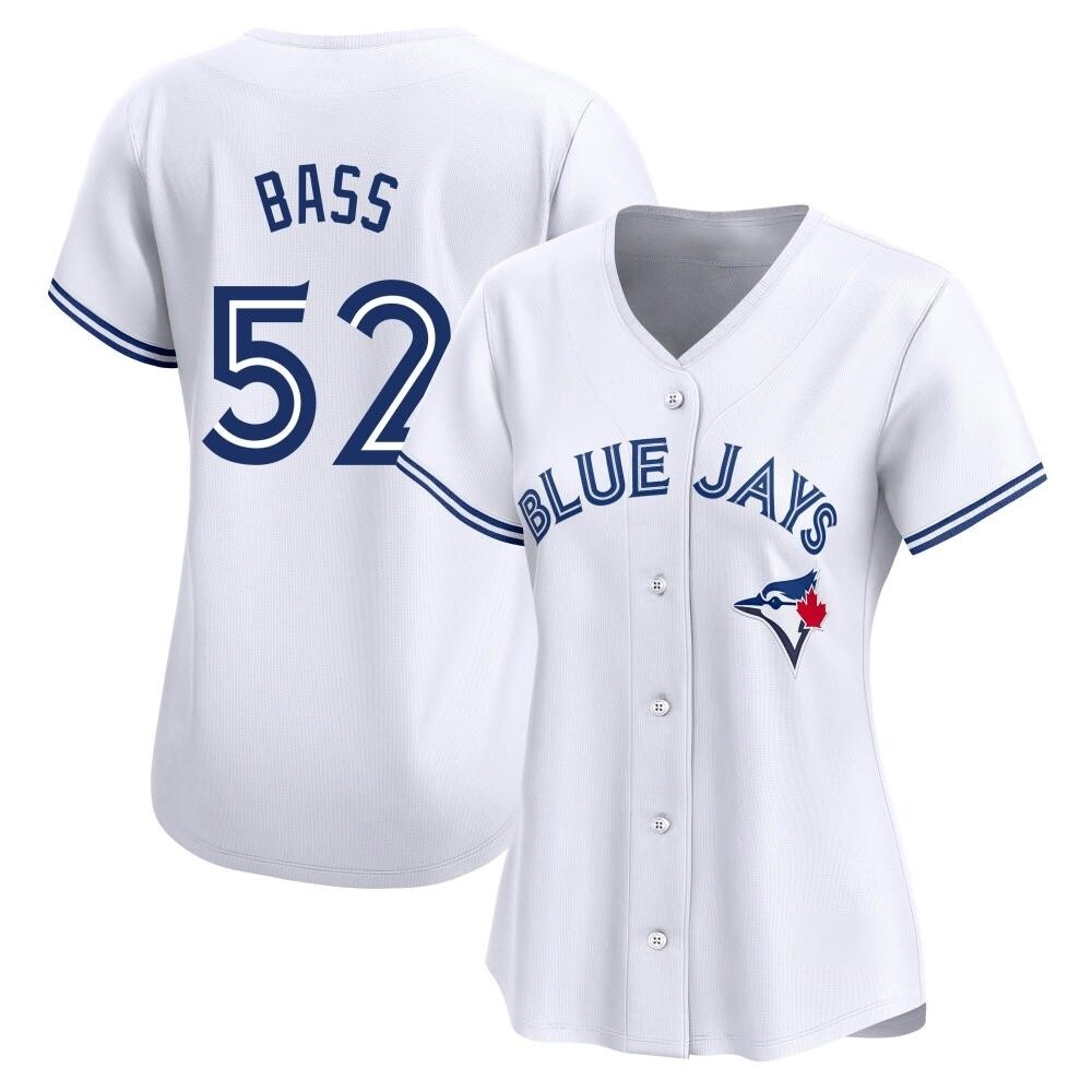 Women's Limited Toronto Blue Jays Anthony Bass Home Jersey - White Women's Limited Toronto Blue Jays Anthony Bass Home Jersey - White