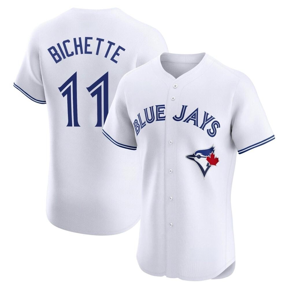 Elite Toronto Blue Jays Bo Bichette Home Jersey - White Elite Toronto Blue Jays Bo Bichette Home Jersey - White