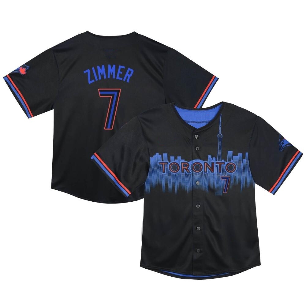 Toddler Limited Toronto Blue Jays Bradley Zimmer 2024 City Connect Jersey - Black Toddler Limited Toronto Blue Jays Bradley Zimmer 2024 City Connect Jersey - Black