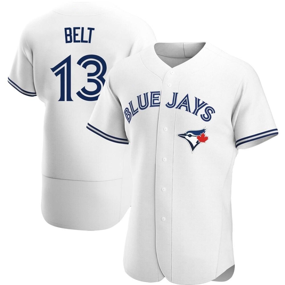 Authentic Toronto Blue Jays Brandon Belt Home Jersey - White