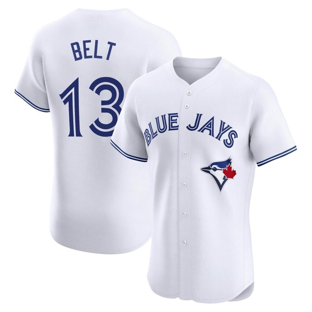 Elite Toronto Blue Jays Brandon Belt Home Jersey - White