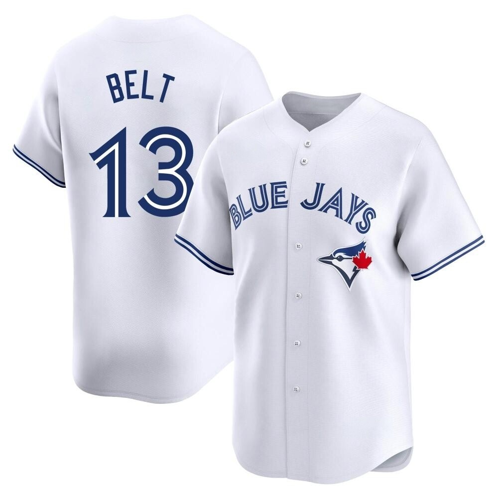 Limited Toronto Blue Jays Brandon Belt Home Jersey - White Limited Toronto Blue Jays Brandon Belt Home Jersey - White