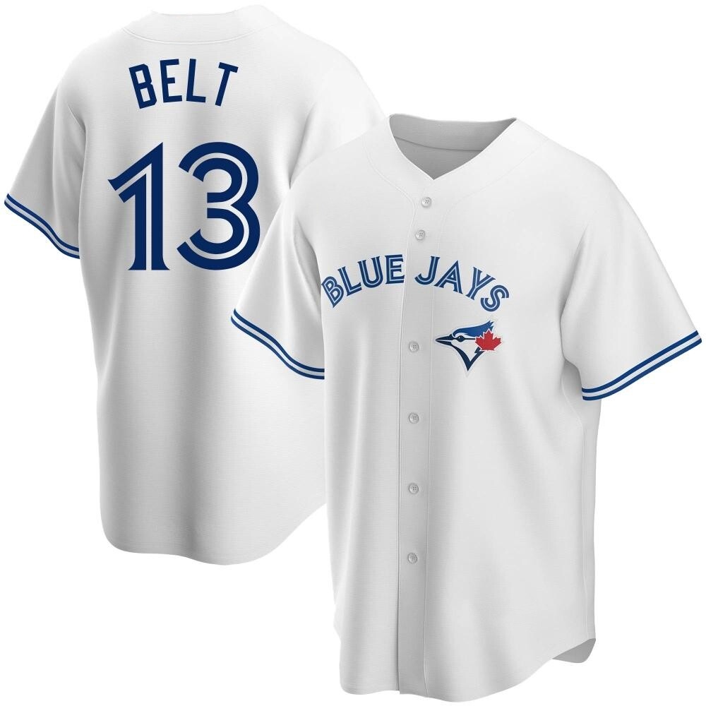 Replica Toronto Blue Jays Brandon Belt Home Jersey - White Replica Toronto Blue Jays Brandon Belt Home Jersey - White