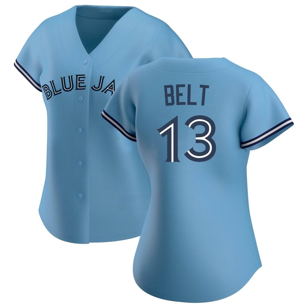 Women's Replica Toronto Blue Jays Brandon Belt Jersey - Blue Women's Replica Toronto Blue Jays Brandon Belt Jersey - Blue
