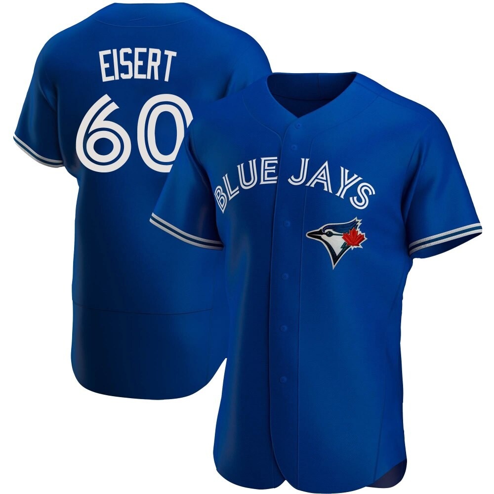 Authentic Toronto Blue Jays Brandon Eisert Alternate Jersey - Royal Authentic Toronto Blue Jays Brandon Eisert Alternate Jersey - Royal