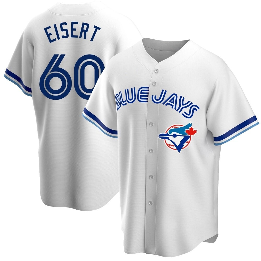 Replica Toronto Blue Jays Brandon Eisert Home Cooperstown Collection Jersey - White Replica Toronto Blue Jays Brandon Eisert Home Cooperstown Collection Jersey - White