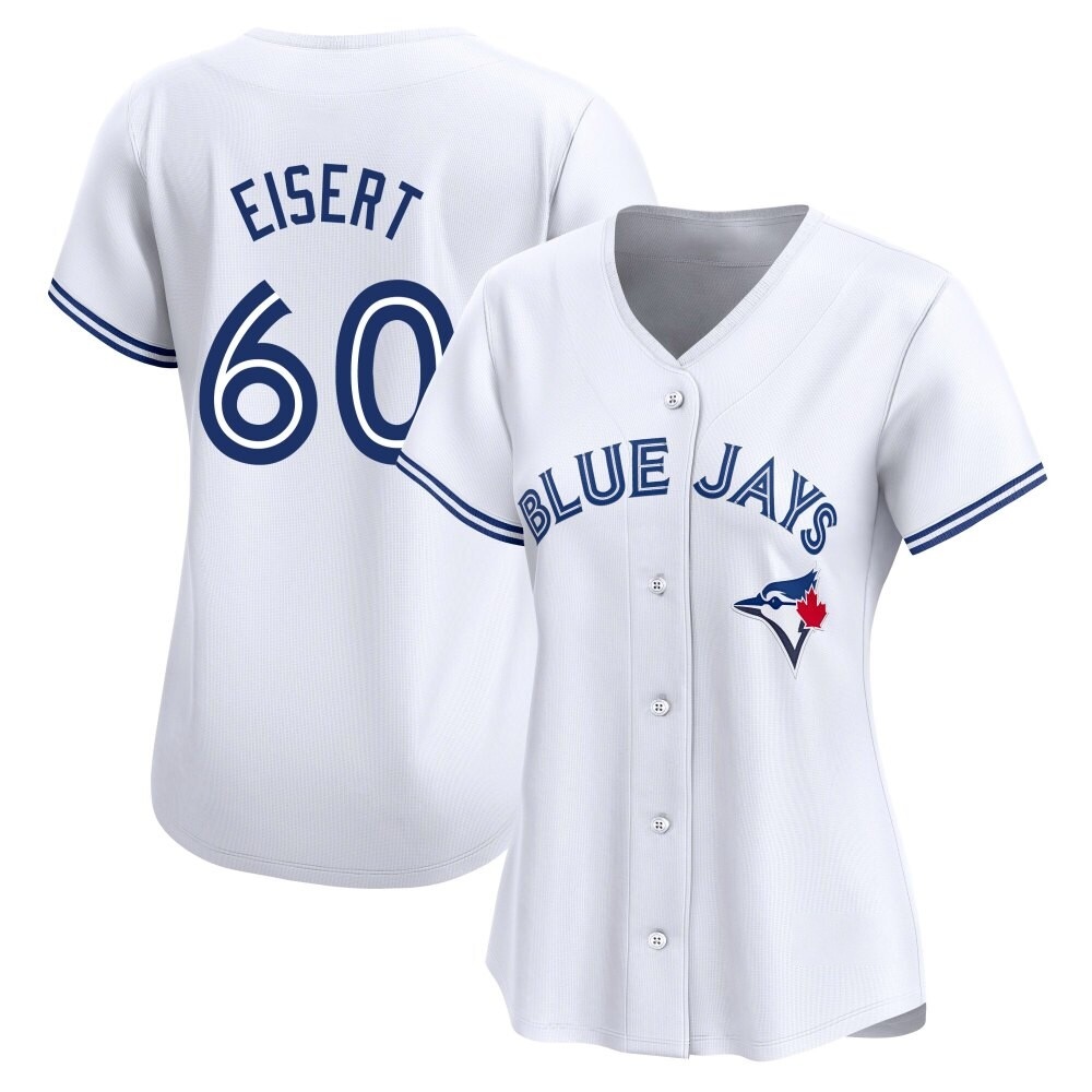 Women's Limited Toronto Blue Jays Brandon Eisert Home Jersey - White Women's Limited Toronto Blue Jays Brandon Eisert Home Jersey - White