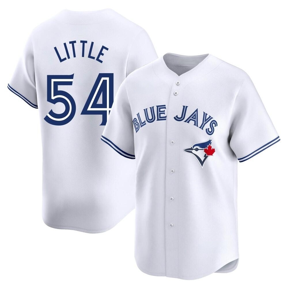 Limited Toronto Blue Jays Brendon Little Home Jersey - White Limited Toronto Blue Jays Brendon Little Home Jersey - White