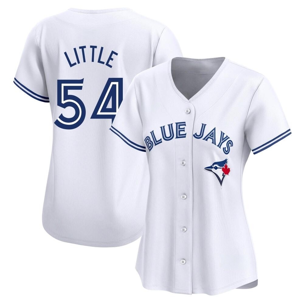 Women's Limited Toronto Blue Jays Brendon Little Home Jersey - White Women's Limited Toronto Blue Jays Brendon Little Home Jersey - White