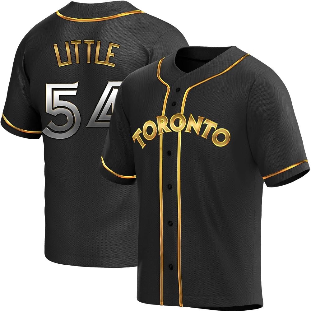 Youth Replica Toronto Blue Jays Brendon Little Alternate Jersey - Black Golden Youth Replica Toronto Blue Jays Brendon Little Alternate Jersey - Black Golden