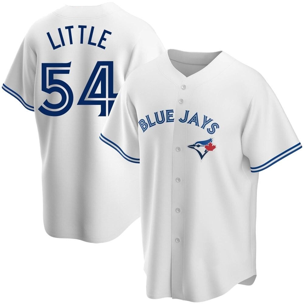 Youth Replica Toronto Blue Jays Brendon Little Home Jersey - White Youth Replica Toronto Blue Jays Brendon Little Home Jersey - White