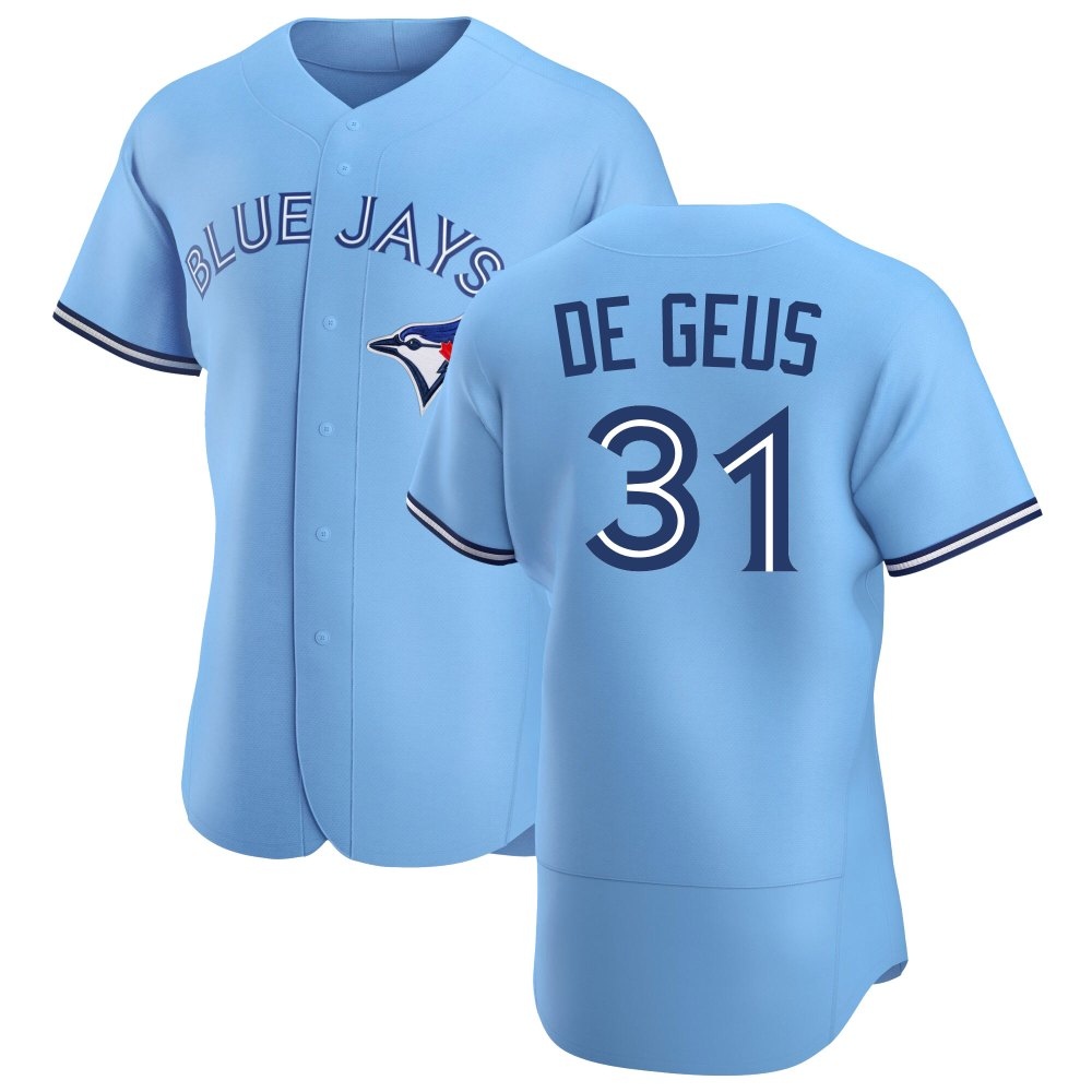 Authentic Toronto Blue Jays Brett de Geus Powder Alternate Jersey - Blue Authentic Toronto Blue Jays Brett de Geus Powder Alternate Jersey - Blue