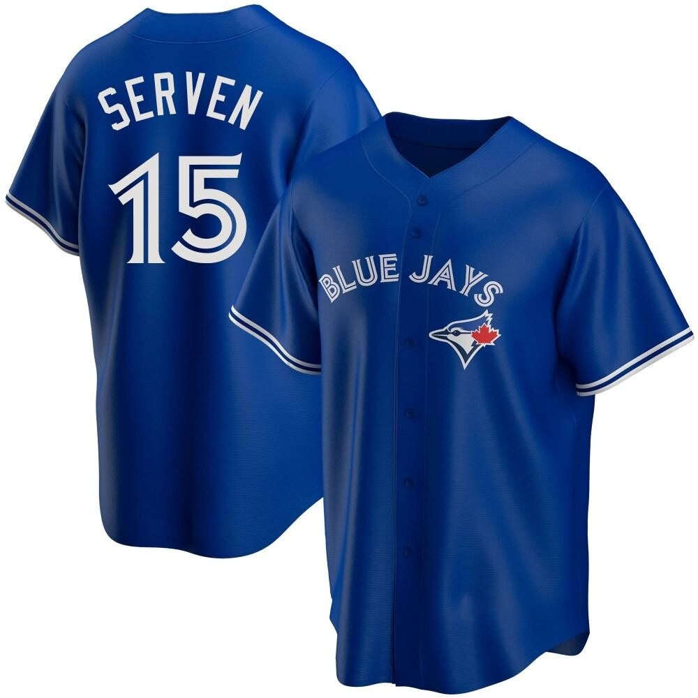 Replica Toronto Blue Jays Brian Serven Alternate Jersey - Royal Replica Toronto Blue Jays Brian Serven Alternate Jersey - Royal