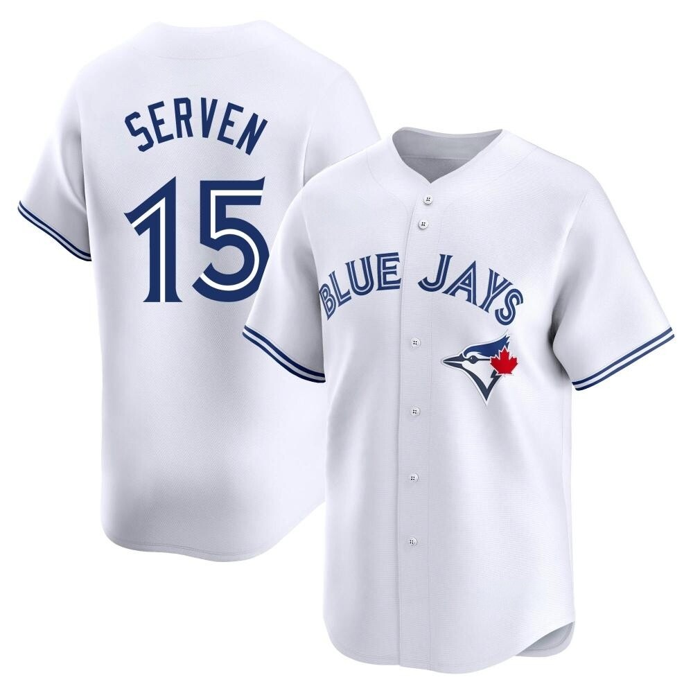 Youth Limited Toronto Blue Jays Brian Serven Home Jersey - White Youth Limited Toronto Blue Jays Brian Serven Home Jersey - White