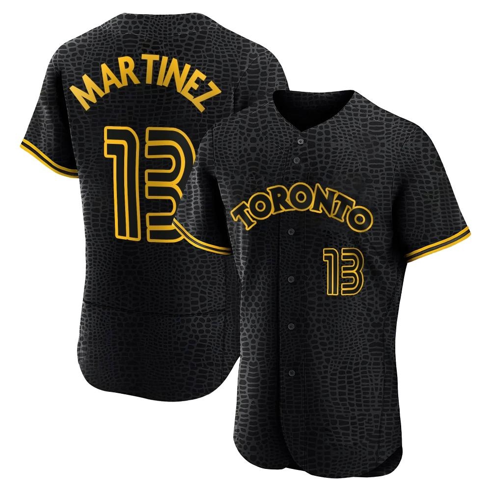Authentic Toronto Blue Jays Buck Martinez Snake Skin City Jersey - Black Authentic Toronto Blue Jays Buck Martinez Snake Skin City Jersey - Black