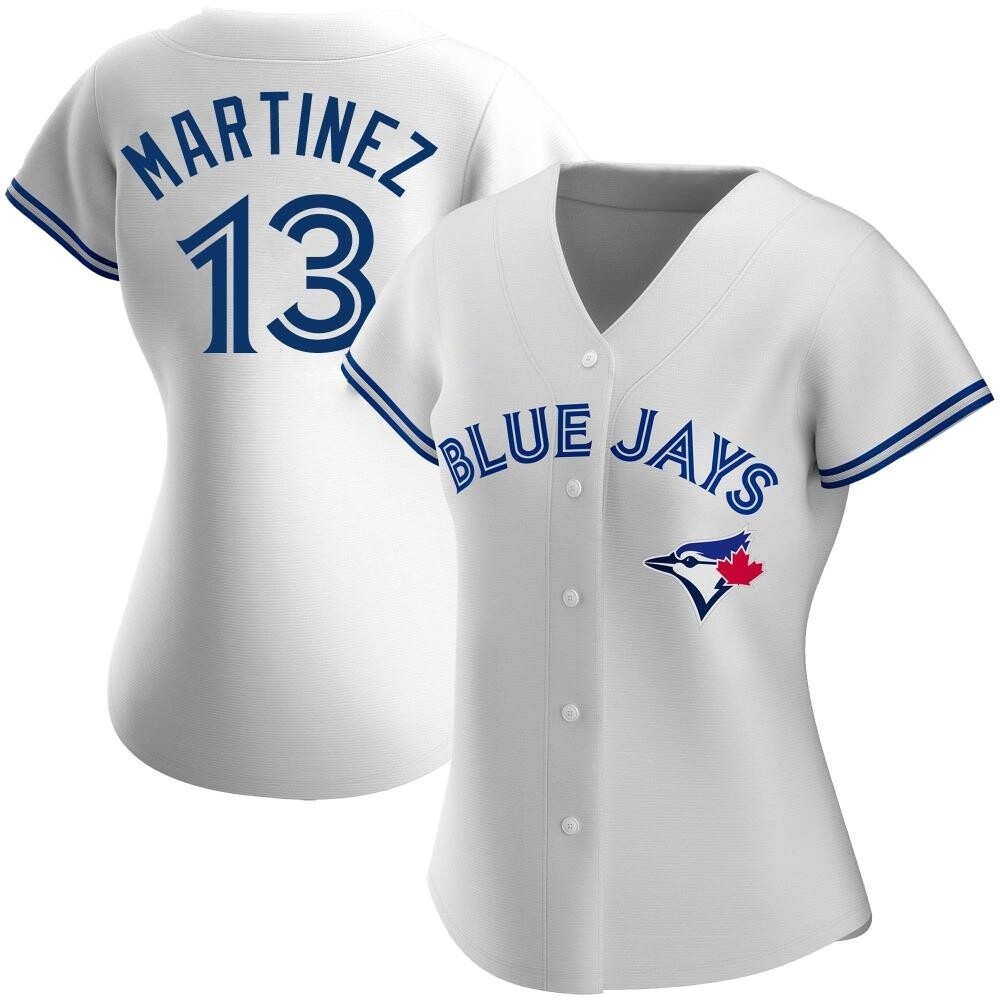 Women's Replica Toronto Blue Jays Buck Martinez Home Jersey - White Women's Replica Toronto Blue Jays Buck Martinez Home Jersey - White