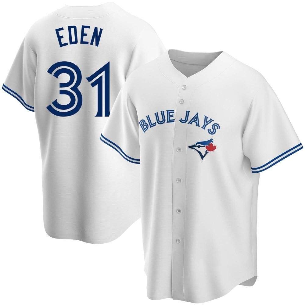 Replica Toronto Blue Jays Cam Eden Home Jersey - White Replica Toronto Blue Jays Cam Eden Home Jersey - White