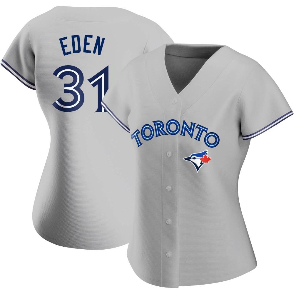 Women's Authentic Toronto Blue Jays Cam Eden Road Jersey - Gray Women's Authentic Toronto Blue Jays Cam Eden Road Jersey - Gray