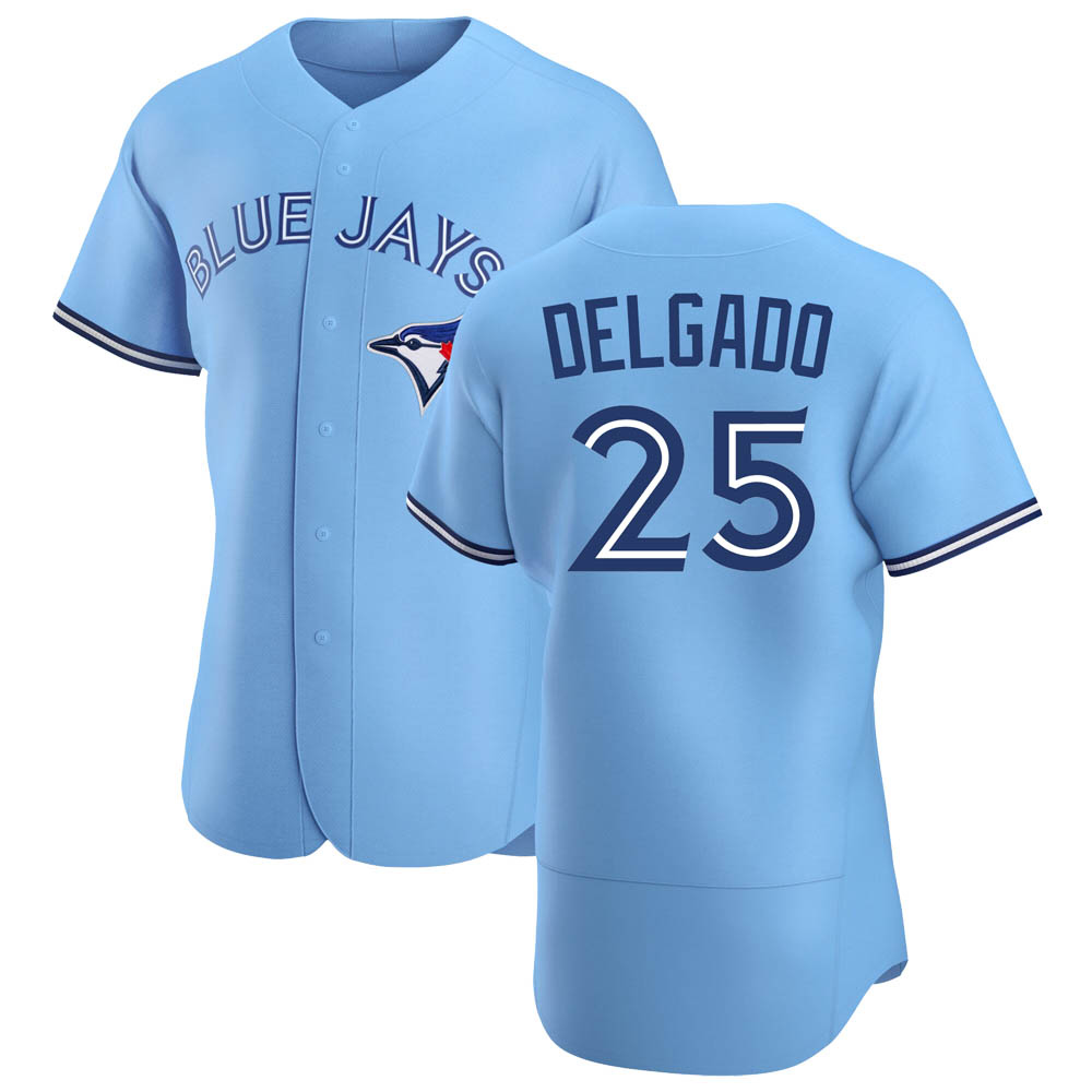 Authentic Toronto Blue Jays Carlos Delgado Powder Alternate Jersey - Blue Authentic Toronto Blue Jays Carlos Delgado Powder Alternate Jersey - Blue