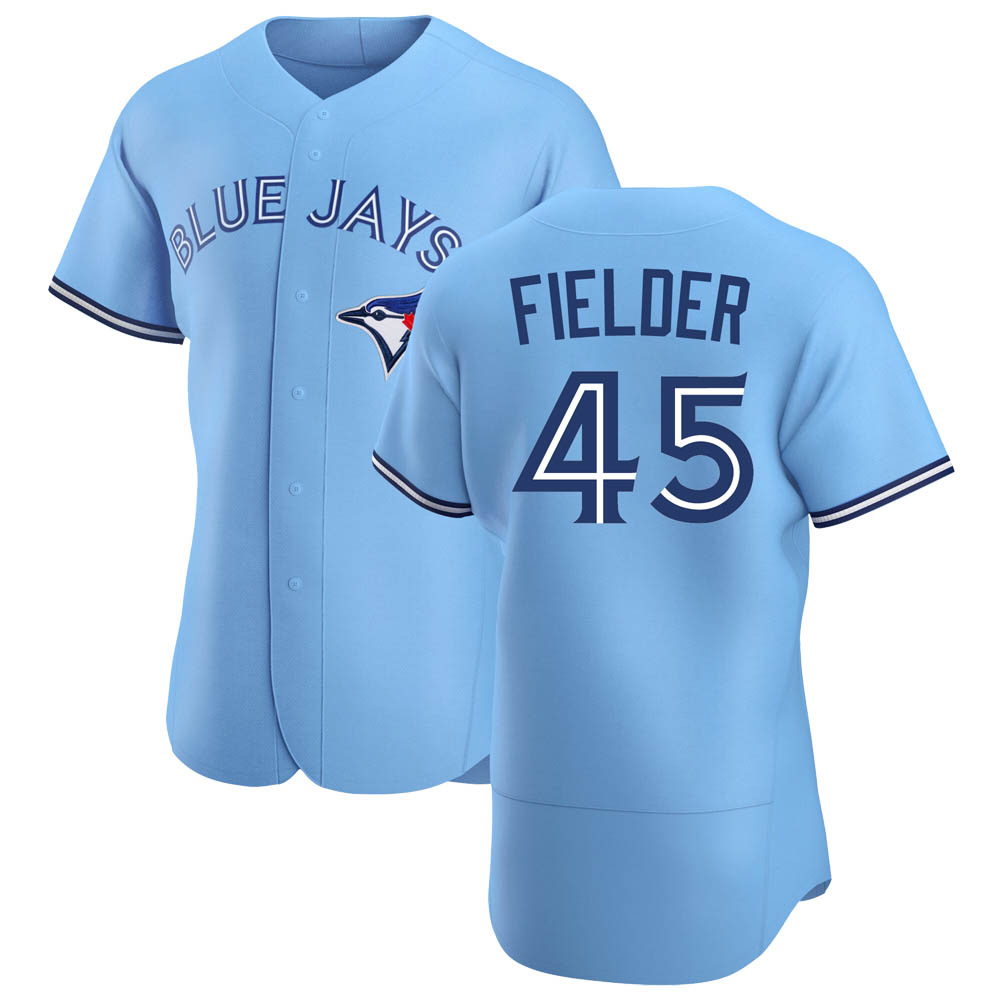 Authentic Toronto Blue Jays Cecil Fielder Powder Alternate Jersey - Blue Authentic Toronto Blue Jays Cecil Fielder Powder Alternate Jersey - Blue