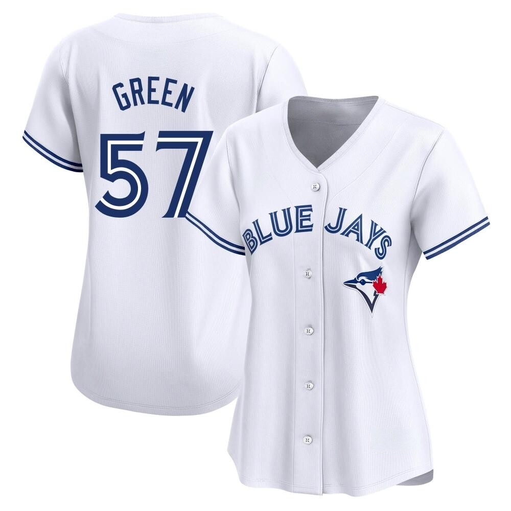 Women's Limited Toronto Blue Jays Chad Green Home Jersey - White Women's Limited Toronto Blue Jays Chad Green Home Jersey - White