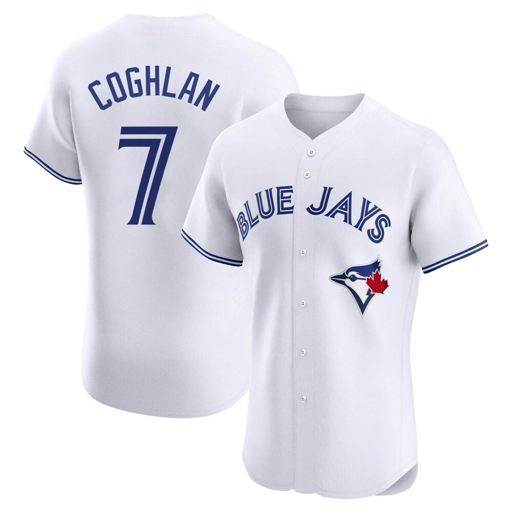 Elite Toronto Blue Jays Chris Coghlan Home Jersey - White Elite Toronto Blue Jays Chris Coghlan Home Jersey - White